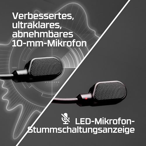 HyperX Cloud III Wireless Gaming-Headset – Over-Ear Headset mit Mikrofon, 120h Akku, 2.4GHz Wireless, DTS Headphone:X, 53mm Treiber, PC, PS5, PS4, Nintendo Switch, Schwarz Bild 5