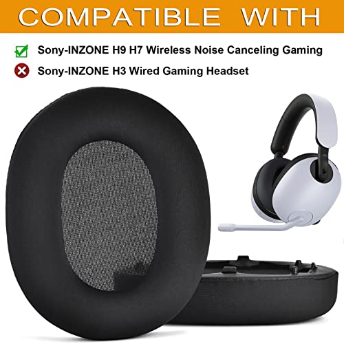 defean Ersatz-Ohrpolster aus Kühlgel, kompatibel mit Sony-Inzone H7 H9 WH-G900N kabellosem Gaming-Headset mit Geräuschunterdrückung, hochdichter Schaumstoff mit Geräuschunterdrückung Bild 2