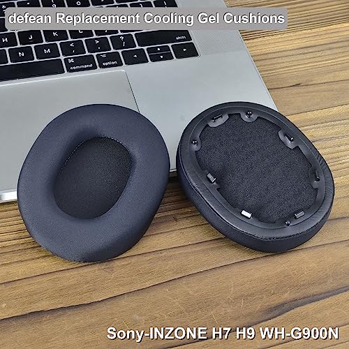 defean Ersatz-Ohrpolster aus Kühlgel, kompatibel mit Sony-Inzone H7 H9 WH-G900N kabellosem Gaming-Headset mit Geräuschunterdrückung, hochdichter Schaumstoff mit Geräuschunterdrückung Bild 6
