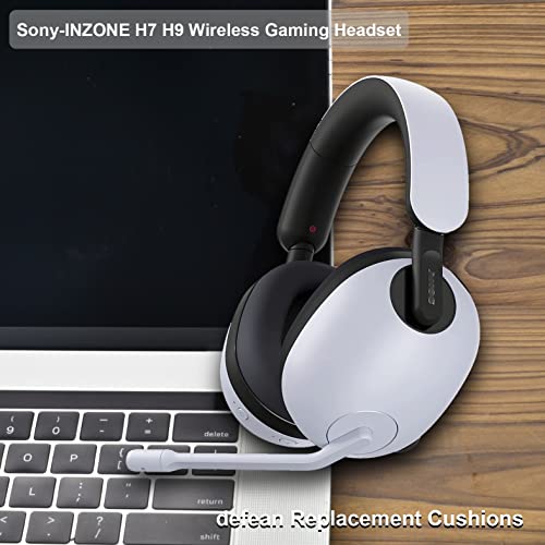 defean Ersatz-Ohrpolster aus Kühlgel, kompatibel mit Sony-Inzone H7 H9 WH-G900N kabellosem Gaming-Headset mit Geräuschunterdrückung, hochdichter Schaumstoff mit Geräuschunterdrückung Bild 7