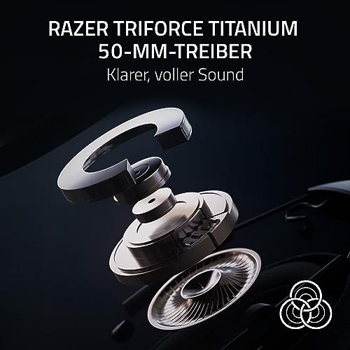 Razer BlackShark V2 HyperSpeed für PC - Kabelloses ultra leichtes E-Sport Gaming-Headset (280g, HyperClear Super-Breitband-Mik, TriForce Titanium 50-mm-Treiber, Bluetooth) Schwarz Bild 3
