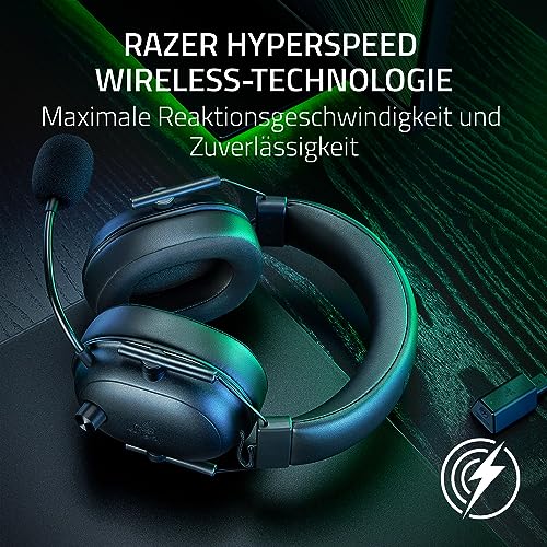 Razer BlackShark V2 HyperSpeed für PC - Kabelloses ultra leichtes E-Sport Gaming-Headset (280g, HyperClear Super-Breitband-Mik, TriForce Titanium 50-mm-Treiber, Bluetooth) Schwarz Bild 4