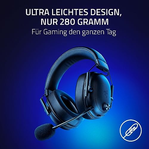 Razer BlackShark V2 HyperSpeed für PC - Kabelloses ultra leichtes E-Sport Gaming-Headset (280g, HyperClear Super-Breitband-Mik, TriForce Titanium 50-mm-Treiber, Bluetooth) Schwarz Bild 5