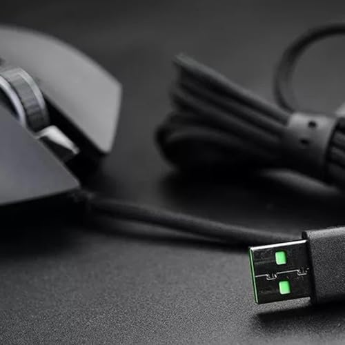 Aiivioll Kabellose Maus, USB-Ladekabel, 1,8 m, für Razer Viper Ultimate, für Basilisk Snake Ultimate, Viper V2 Professional, mit Nylon-geflochtenem Kabel, langlebig und schnell Bild 5