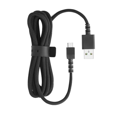 Aiivioll Kabellose Maus, USB-Ladekabel, 1,8 m, für Razer Viper Ultimate, für Basilisk Snake Ultimate, Viper V2 Professional, mit Nylon-geflochtenem Kabel, langlebig und schnell Bild 7
