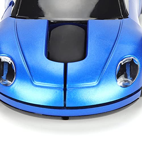 Drahtlose Maus, Tragbare, Schnurlose 2,4-G-Maus in Autoform, Ergonomische Professionelle Optische Spielemaus (Blau) Bild 7