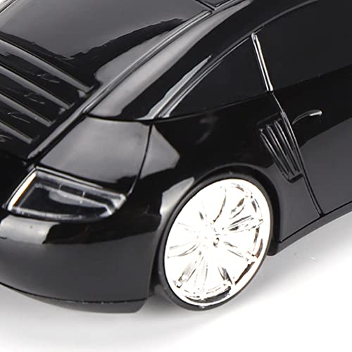 Drahtlose Maus, Tragbare, Schnurlose 2,4-G-Maus in Autoform, Ergonomische Professionelle Optische Spielemaus (Schwarz) Bild 6