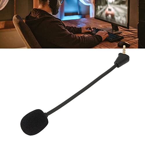 Abnehmbares Gaming Mikrofon für Hyper X Cloud II Wireless, Rauschunterdrückung, Flexibler Arm, 360° Drehbar, Mikrofonersatz für Cloud Core, Cloud Pro Silver, Cloudx Bild 5