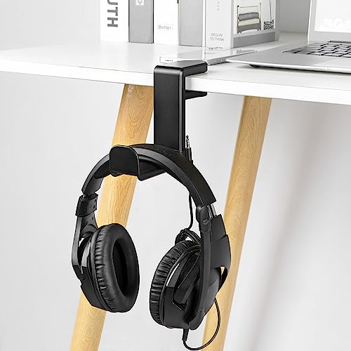 Geekria Kopfhörerständer unter dem Schreibtisch, 360° drehbarer Gaming-Headset-Haken, Verstellbarer Halter – kompatibel mit Bose Sony AKG JBL Sennheiser B&O (Schwarz) Bild 5