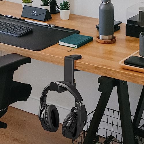 Geekria Kopfhörerständer unter dem Schreibtisch, 360° drehbarer Gaming-Headset-Haken, Verstellbarer Halter – kompatibel mit Bose Sony AKG JBL Sennheiser B&O (Schwarz) Bild 6