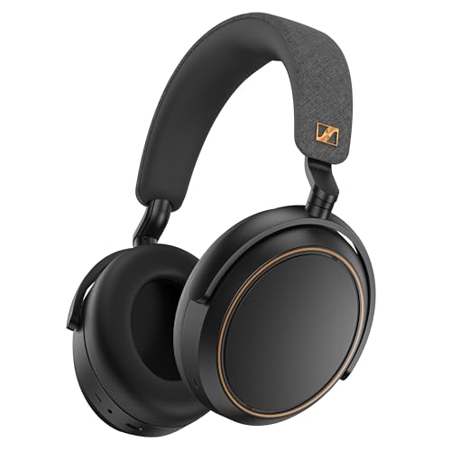 Sennheiser MOMENTUM 4 Wireless Noise Cancelling Headphones – Bluetooth Kopfhörer Headset für kristallklare Anrufe mit adaptiver Geräuschunterdrückung, Over-Ear, 60 h Akku, faltbar, Schwarz/Kupfer Bild 1