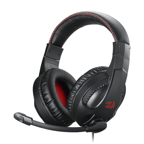 Redragon H211 Cronus Black Kabelgebundenes Gaming-Headset, Stereo-Surround-Sound, Mikrofon mit Geräuschunterdrückung, 40-mm-Treiber, Over-Ear-Kopfhörer, funktioniert für PC/PS/Xbox/NS Bild 1