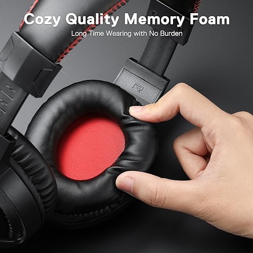 Redragon H211 Cronus Black Kabelgebundenes Gaming-Headset, Stereo-Surround-Sound, Mikrofon mit Geräuschunterdrückung, 40-mm-Treiber, Over-Ear-Kopfhörer, funktioniert für PC/PS/Xbox/NS Bild 5