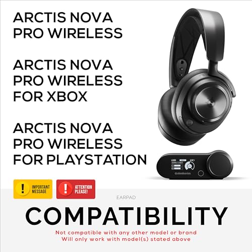 Brainwavz Gaming-Ohrpolster für Nova Pro Wireless – Hybrid Kühlgel & Memory-Schaum Ersatz-Ohrpolster für Steelseries Arctis Noa Pro Wireless, erhöhte Dicke, Haltbarkeit und Schallisolierung Bild 2