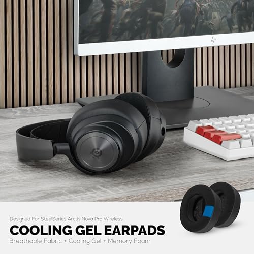 Brainwavz Gaming-Ohrpolster für Nova Pro Wireless – Hybrid Kühlgel & Memory-Schaum Ersatz-Ohrpolster für Steelseries Arctis Noa Pro Wireless, erhöhte Dicke, Haltbarkeit und Schallisolierung Bild 6