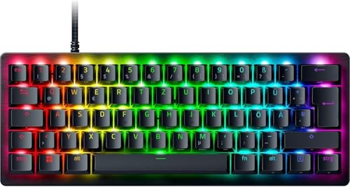 Razer Huntsman V3 Pro Mini - Analoge optische E-Sport Gaming-Tastatur im 60% Format - Snap Tap - Rapid Trigger - Schnell-Feuer Modus - Doubleshot-PBT Tastenkappen - QWERTZ DE-Layout | Schwarz Bild 1