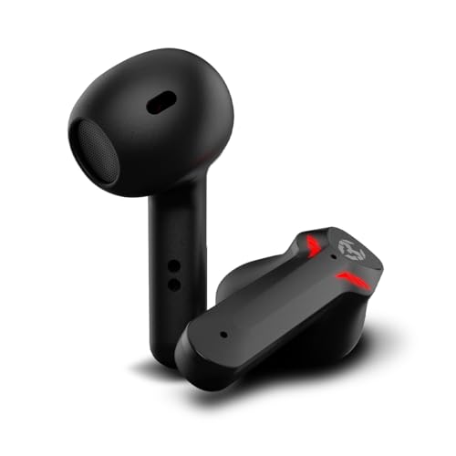 KROM KALL - In-Ear-Gaming-Stereo-Headset, integriertes Mikrofon, Bluetooth 5.3 Zero Latency, Push-to-Talk, ergonomisches Design, 12 Stunden Akkulaufzeit, Ladeetui, USB Typ-C Kabel inklusive, Schwarz Bild 3