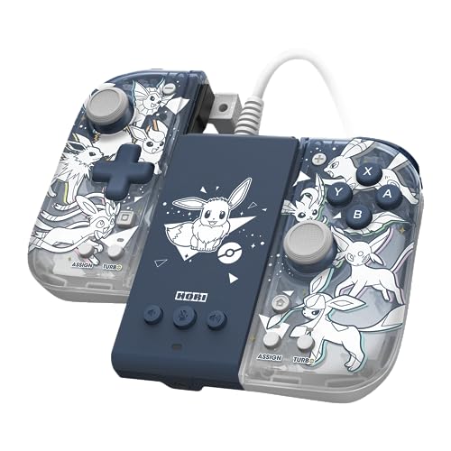 HORI Nintendo Switch Split Pad Compact Attachment Set (Eevee Evolutions) - Ergonomic Controller for Handheld Mode & Wired Controller - Officially Licensed by Nintendo & Pokémon Bild 1