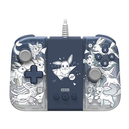 HORI Nintendo Switch Split Pad Compact Attachment Set (Eevee Evolutions) - Ergonomic Controller for Handheld Mode & Wired Controller - Officially Licensed by Nintendo & Pokémon Bild 2