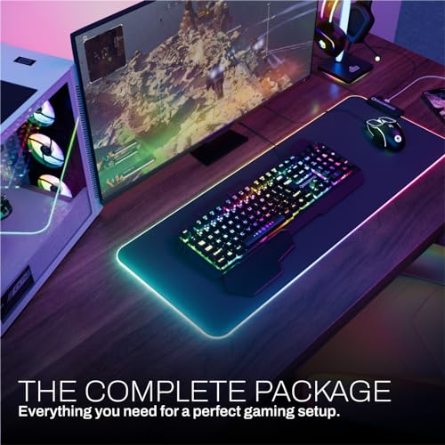 Game Punk Codebreakers PC Gaming Bundle - Inklusive Tastatur, Maus, Headset, LED XL Mauspad, Ständer, RGB Lichtleiste - 6 in 1 PC Gaming Zubehör Bundle, GCMB300 Bild 6