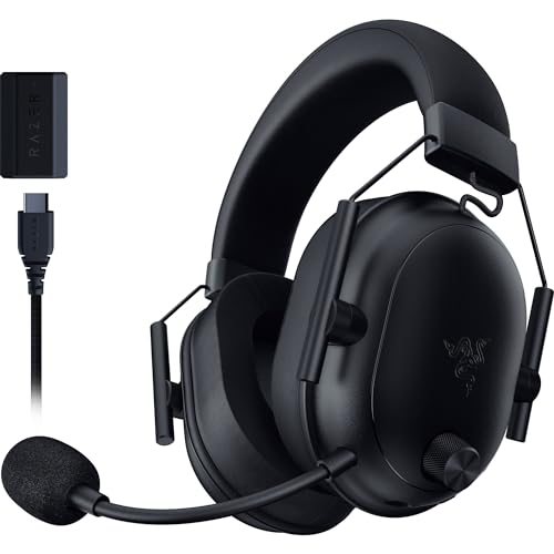 Razer BlackShark V2 HyperSpeed kabelloses Gaming-Headset: 280 g leicht, THX Spatial Audio, biegbares Mikrofon, 50-mm-Treiber, 2,4 GHz, Bluetooth oder USB, 70 Stunden Akku mit USB-Typ-C-Aufladung Bild 1