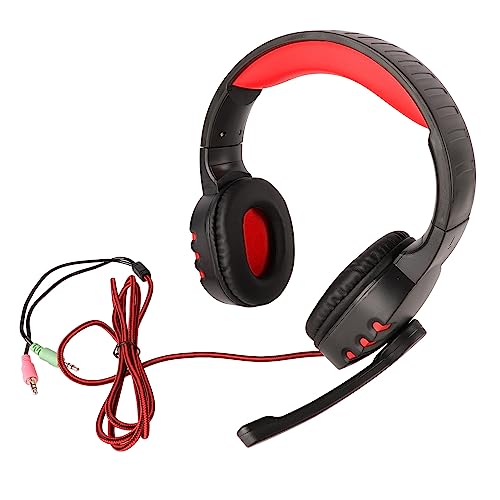 Over-Ear-Gaming-Headset mit Geräuschunterdrückung, Mikrofon, Verstellbarem Kopfbügel, Kompatibel mit Laptop-PC Bild 1