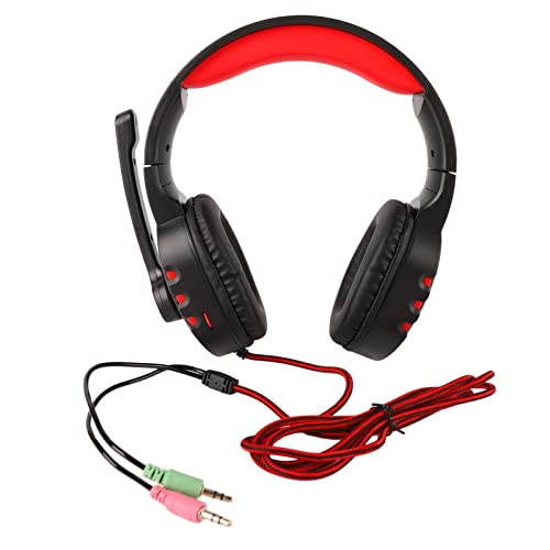Over-Ear-Gaming-Headset mit Geräuschunterdrückung, Mikrofon, Verstellbarem Kopfbügel, Kompatibel mit Laptop-PC Bild 7