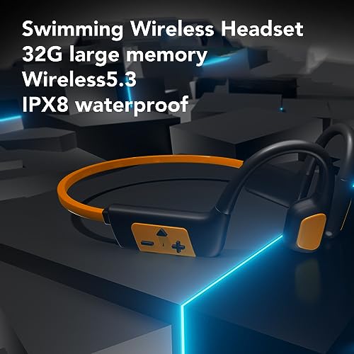 Kabellose Open-Ear-Kopfhörer, IPX8, Wasserdicht Open Ear Headset, Zum Schwimmen, Sport-Ohrhörer, Integrierter 32 GB Speicher, MP3-Player, Bluetooth-Gaming-Kopfhörer, Kabelloses Headset Bild 5