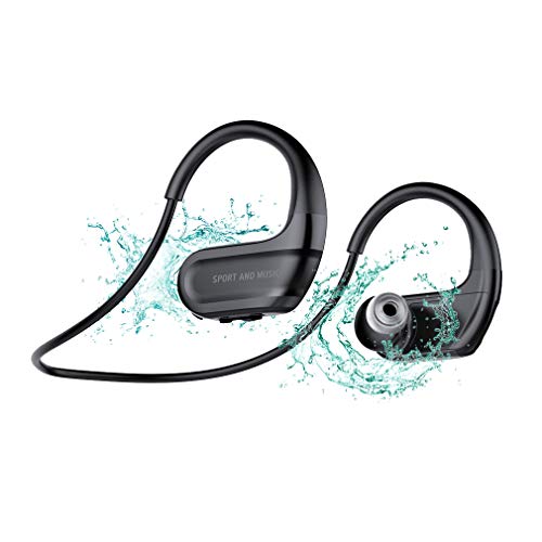 Schwimmen Kopfhörer Kabellos Bluetooth 5.0 Wireless Headset mit 8G-Speicher, In-Ear Drahtlose Stereo Sport Ohrhörer Noise Cancelling, IPX8 Wasserdicht Schwimm MP3-Player für Laufen Fitness Bild 1