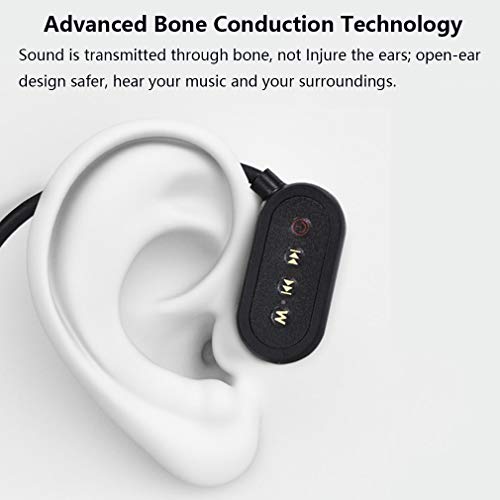 Bone Conduction Kabellos Kopfhörer Bluetooth 5.0, IPX8 Wasserdicht 8GB Schwimm MP3-Player, Drahtlose Sport Kopfhörer mit offenem Ohr, Schweißfestes Wireless Headset für Workout Laufen Fitnesss Bild 4