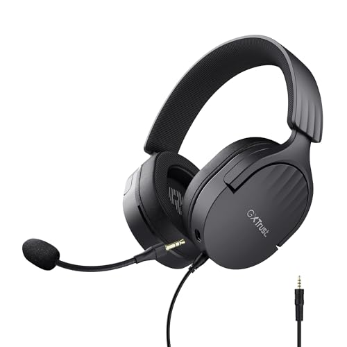Trust Gaming GXT 489 Fayzo Gaming Headset für PC, PS5, PS4, Xbox Series X|S, Switch, 3,5-mm Klinke, 85% Recyclingkunststoff, Over-Ear Kopfhörer, Mikrofon mit Geräuschunterdrückung - Schwarz Bild 1