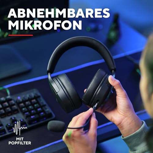 Trust Gaming GXT 490 Fayzo Gaming Headset USB 7.1 Surround Sound, 50mm Treiber, 85% Recyclingkunststoff, Mikrofon mit Geräuschunterdrückung, RGB Over-Ear Kopfhörer für PC PS5 - Schwarz Bild 6