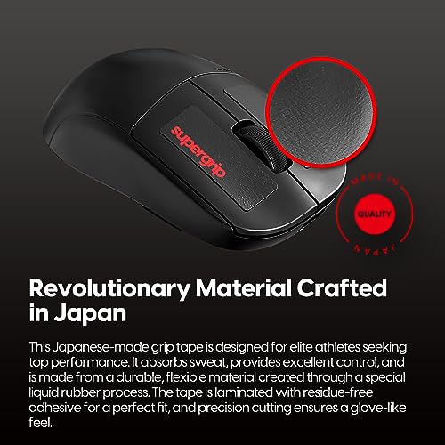 Pulsar Gaming Gears Supergrip vorgeschnittenes universelles 2-Griptape, vorlaminiert, schweißabsorbierend, leistungsstark, universal, rutschfest, Maus-Griptape, ultradünn, 0,5 mm Bild 3