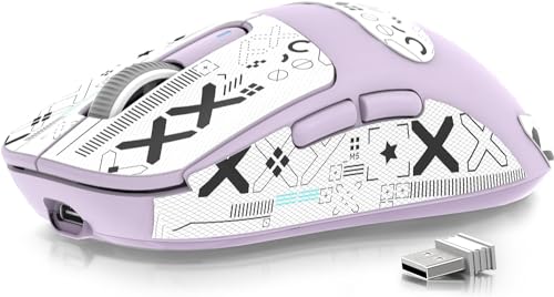 ATTACK SHARK X3 Wireless Gaming Maus, 49g Bluetooth/2.4G/USB-C Ergonomische Computermaus, PAW3395 26K DPI Sensor, 200h Akkulaufzeit, Programmierbare Tasten, Gaming Zubehör für PC/Laptop/Mac Bild 1