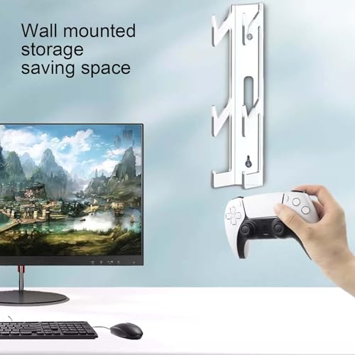 Game Controller Ständer Halter Acryl Kopfhörer Ständer Kopfhörer Aufhänger Universal Kopfhörer Halter 3 Schichten Wandständer Gaming Headset Display Headset Organizer mit Schrauben für alle Bild 4