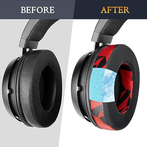SOULWIT Cooling-Gel Professionelle Ersatz Ohrpolster für Razer Kraken 2019/Tournament Edition/Ultimate/Kitty, Earpads for Nari/Essential/Ultimate, Kraken X/V3 X Headset Bild 4