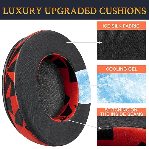 SOULWIT Cooling-Gel Professionelle Ersatz Ohrpolster für Razer Kraken 2019/Tournament Edition/Ultimate/Kitty, Earpads for Nari/Essential/Ultimate, Kraken X/V3 X Headset Bild 5