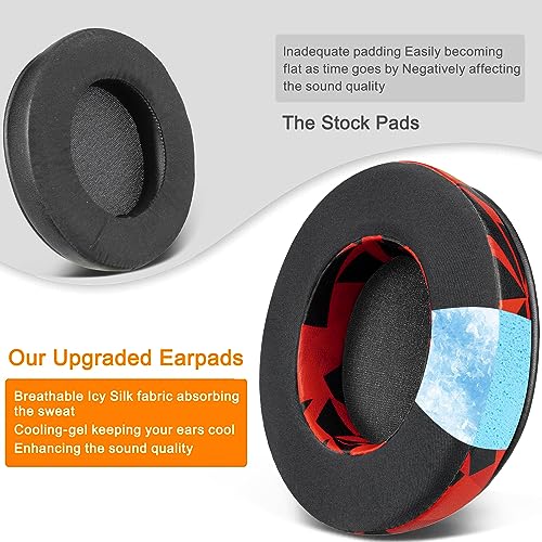 SOULWIT Cooling-Gel Professionelle Ersatz Ohrpolster für Razer Kraken 2019/Tournament Edition/Ultimate/Kitty, Earpads for Nari/Essential/Ultimate, Kraken X/V3 X Headset Bild 6