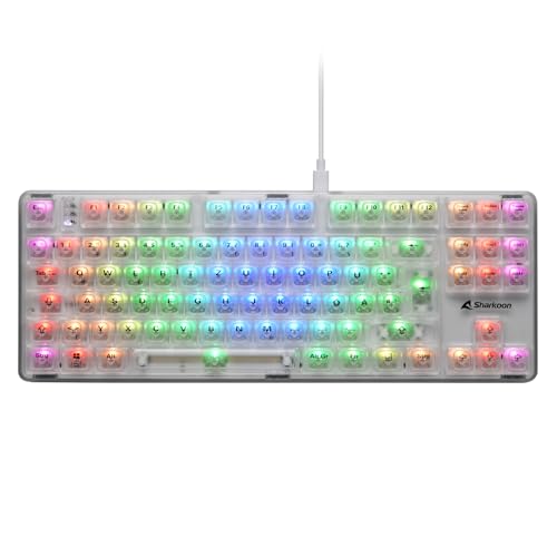 Sharkoon Crystal Shark RGB, weiß Bild 1