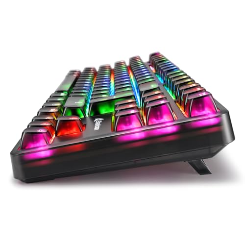Sharkoon Crystal Shark RGB Gaming Tastatur, Kabellos und Kabelgebunden, Schwarz Bild 3