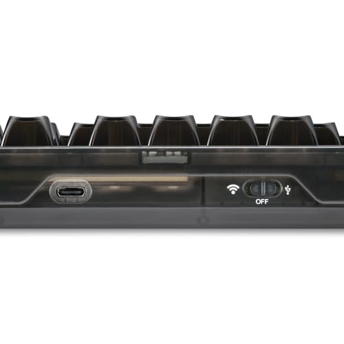 Sharkoon Crystal Shark RGB Gaming Tastatur, Kabellos und Kabelgebunden, Schwarz Bild 5