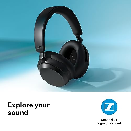 Sennheiser ACCENTUM Wireless Noise Cancelling Bluetooth Headphones, 50 Std. Akkulaufzeit, hybrides ANC, 24/7 Komfort, Over Ear Headphones, kabellose Bluetooth Kopfhörer für die Schule, Reisen, Schwarz Bild 6