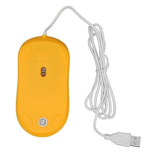 ciciglow Kabelgebundene Gaming-Maus, 1200 DPI, Kabelgebundene USB-Maus, Ergonomische Optische Computermaus für Computer, Notebook, Laptop, Büro, PC, Zuhause, Plug-and-Play (Yellow) Bild 6