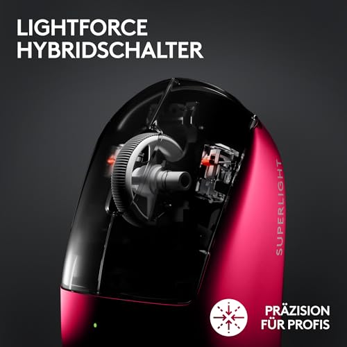 Logitech G PRO X SUPERLIGHT 2 LIGHTSPEED kabellose Gaming-Maus, USB-C-Aufladen, PC & Mac + PRO X 2 LIGHTSPEED kabelloses Gaming-Headset, Graphen-Lautsprecher 50 mm, für PC, PS5 - Rosa Bild 3