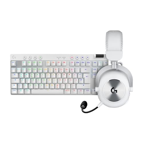 Logitech G PRO X TKL LIGHTSPEED kabellose Gaming-Tastatur PRO X 2 LIGHTSPEED Wireless Gaming Headset, QWERTZ Deutsches Layout, PC, PS5, PS4, Nintendo Switch - Weiß Bild 1