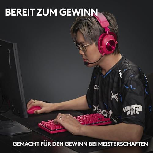 Logitech G PRO X SUPERLIGHT 2 LIGHTSPEED kabellose Gaming-Maus, USB-C-Aufladen, PC & Mac + PRO X TKL LIGHTSPEED kabellose Gaming-Tastatur, ohne Ziffernblock, PBT-Tastenkappen (DEU QWERTZ) - Magenta Bild 7