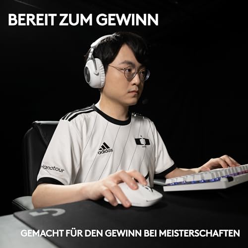 Logitech G PRO X SUPERLIGHT 2 LIGHTSPEED kabellose Gaming-Maus, USB-C-Aufladen, PC & Mac + PRO X TKL LIGHTSPEED kabellose Gaming-Tastatur, ohne Ziffernblock, PBT-Tastenkappen (DEU QWERTZ) - Weiß Bild 7