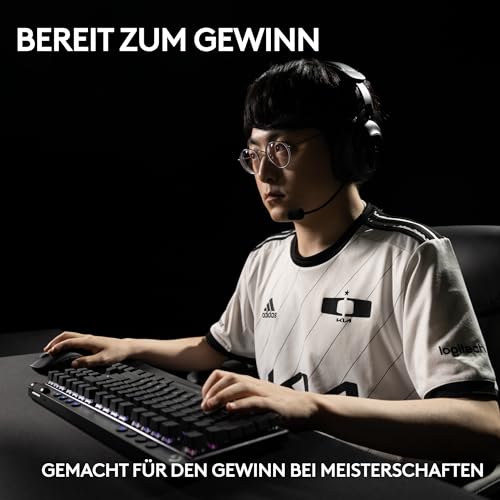 Logitech G PRO X SUPERLIGHT 2 LIGHTSPEED kabellose Gaming-Maus, USB-C-Aufladen, PC & Mac + PRO X TKL LIGHTSPEED kabellose Gaming-Tastatur, ohne Ziffernblock, PBT-Tastenkappen (DEU QWERTZ) - Schwarz Bild 7