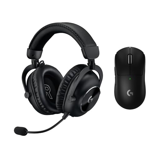 Logitech G PRO X SUPERLIGHT 2 LIGHTSPEED kabellose Gaming-Maus, USB-C-Aufladen, PC & Mac + PRO X 2 LIGHTSPEED kabelloses Gaming-Headset, Graphen-Lautsprecher 50 mm, für PC, PS5 - Schwarz Bild 1