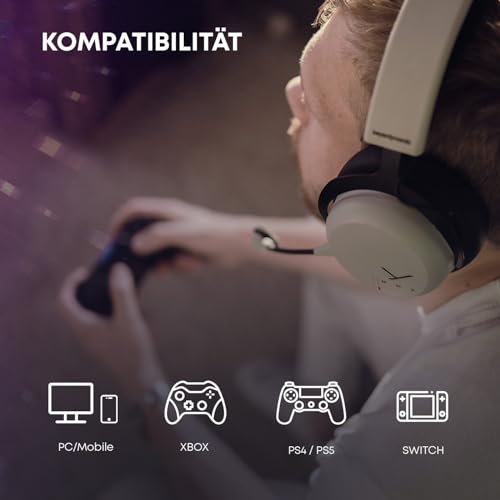 beyerdynamic MMX 200 wireless Gaming-Headset grau mit Mikrofon, kabelloser Kopfhörer mit USB-Dongle, geeignet für PC, Xbox, Playstation und Nintendo Switch, Einheitsgröße Bild 6
